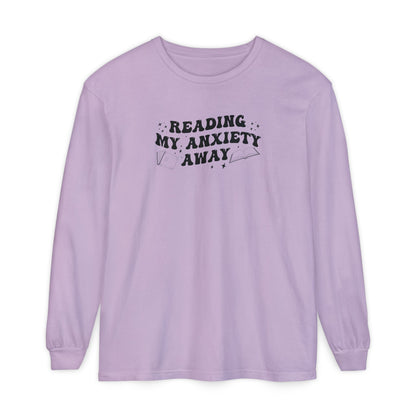 Reading My Anxiety Away Long Sleeve Tee