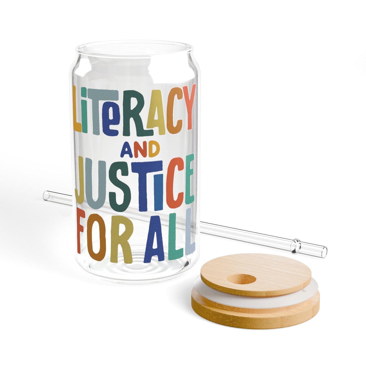 Literacy and Justice Sipper Glass