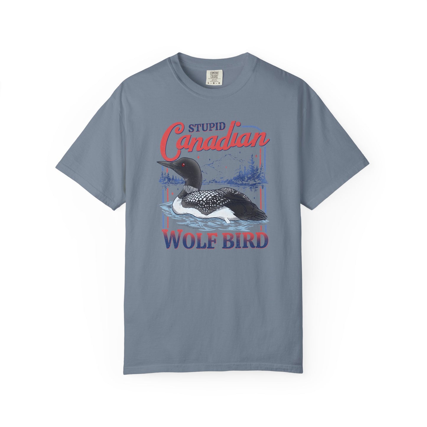 Stupid Canadian Wolf Bird Tee