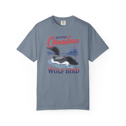 Stupid Canadian Wolf Bird Tee