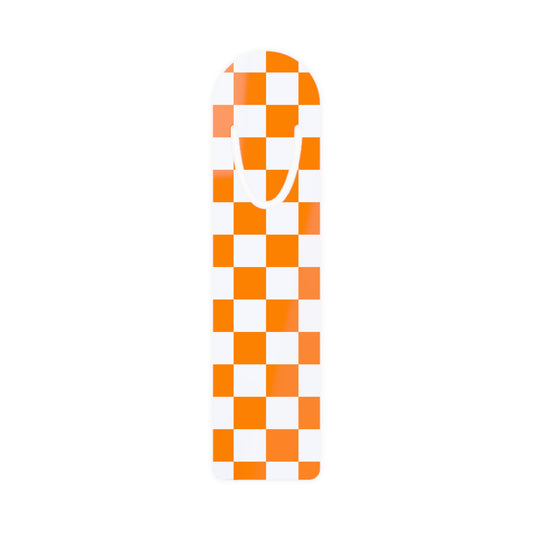 Orange Checkered Bookmark