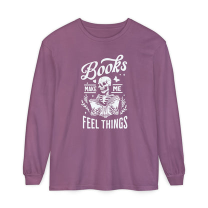 Books Make Me Feel Things Long Sleeve Tee