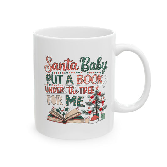 Santa Baby Book Mug