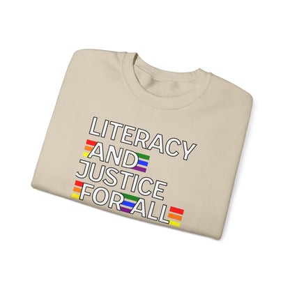 Literacy and Justice Sweatshirt