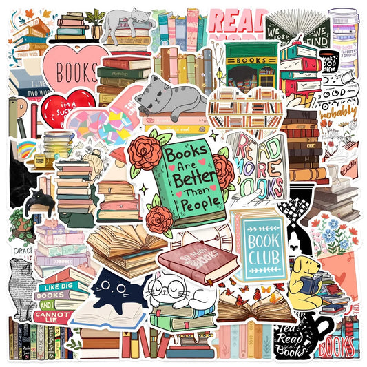 Bookish Stickers 50pc