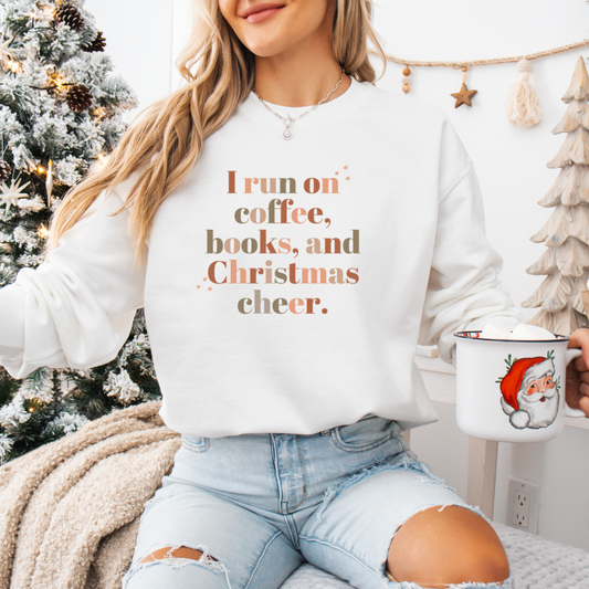 Coffee, Books & Christmas Sweatshirt