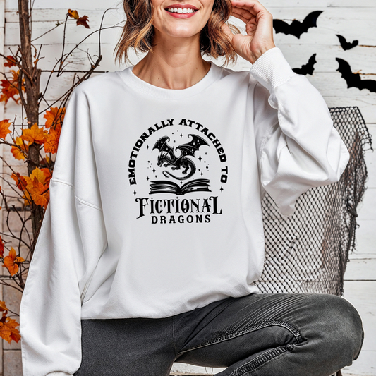 Emotionally Attached to Fictional Dragons Sweatshirt