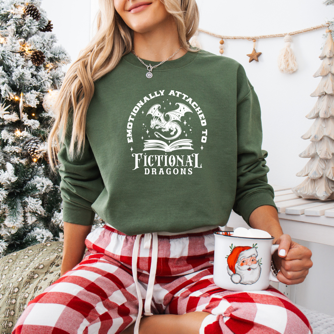 Emotionally Attached to Fictional Dragons Sweatshirt