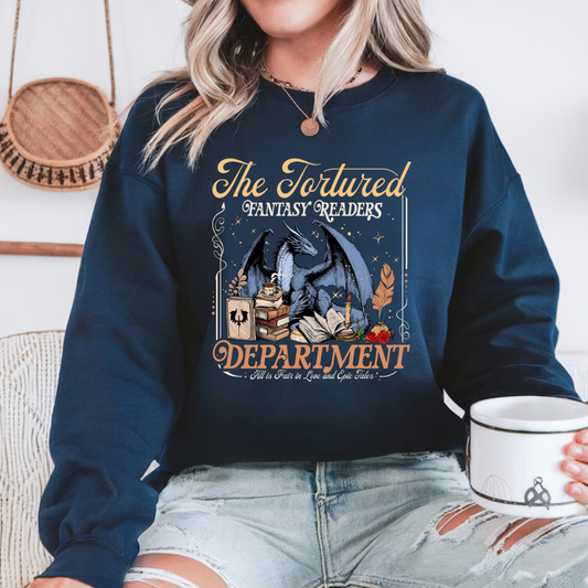 Tortured Fantasy Readers Department Sweatshirt