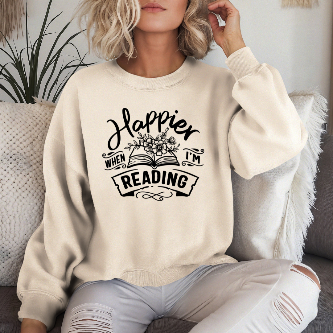 Happier When I'm Reading Sweatshirt