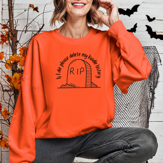 Please Delete My Kindle History Sweatshirt