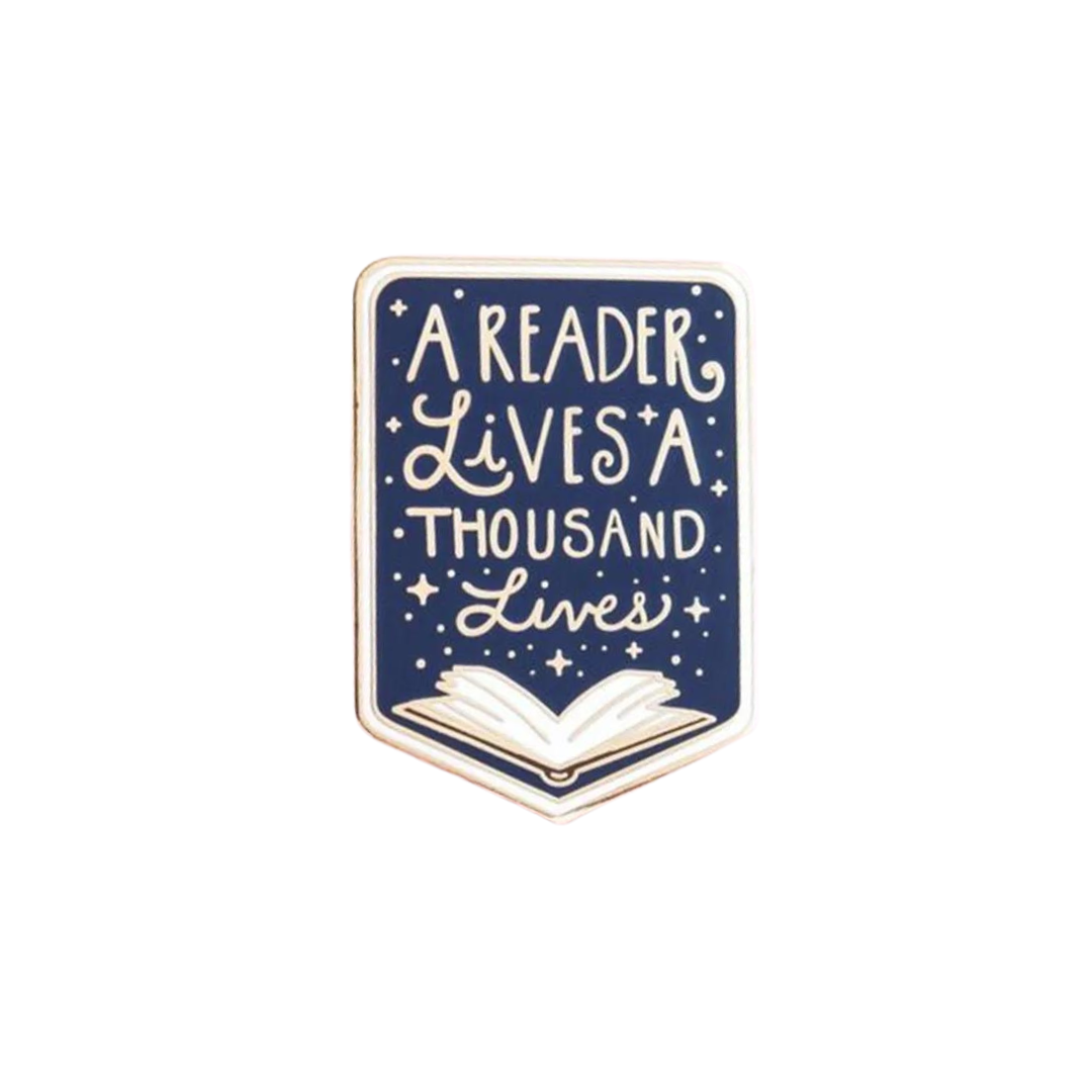 A Reader Lives A Thousand Lives Pin